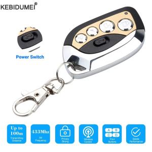 433MHz Smart Copy Duplicator Remote Control 4 Button Electric Garage Door Gate Remote Cloning Key Fob Command Hand Transmitter