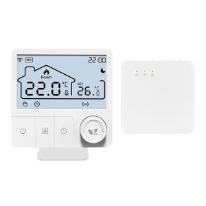 Tuya WiFi Không Dây 3 Trong 1 Bình Giữ Nhiệt Cho Nồi Hơi Gas & Hệ Thống Sưởi Điện RF868 Bộ Điều Khiển Nhiệt Độ USB Chạy Bằng Pin