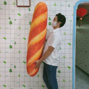 BÁNH MÌ NHỒI BÔNG GỐI ÔM BÁNH MÌ GỐI ÔM NGỦ DÀI 1 MÉT VẢI NHUNG MỀM MỊN GÒN MỀM ẢNH THẬT