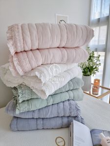 South Korea Chuyixiu Choisu Morandi Soft Glutinous Washed Modal Summer Blanket Corn Protein Airable Cover