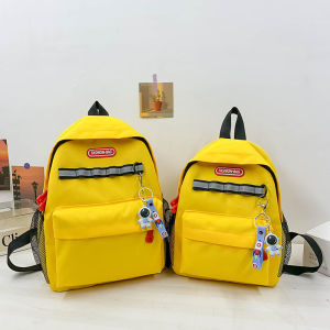 Japanese Stelu Little Couple Yin Taoche Li Son Zhou Aiwen Same Style Backpack Kindergarten Travel Canvas Bag