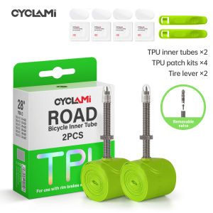 CYCLAMI | Ruột Xe Đạp Siêu Nhẹ CYCLAMI TPU Với Van Presta Kim Loại Ống Dẫn Có Thể Tháo Rời Dành Cho Xe Đạp Đường Trường Cỡ 700C Tương Thích Với Bánh Xe 18-32C