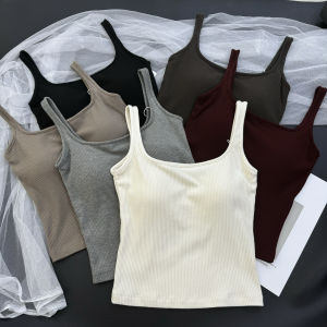 เสื้อกั๊กแขนกุดผู้หญิงฤดูใบไม้ร่วง/ฤดูหนาว ผ้าฝ้ายผสมโพลีเอสเตอร์ ทรงสลิมฟิต ทรงหลวม ทรงปกติ เสื้อชั้นในแบบมีแผ่นเสริมหน้าอก