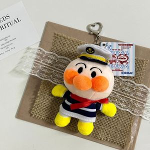 Bandai | Móc Khóa Thú Bông Nhỏ Anpanman Dễ Thương Với Dây Đeo Hạt Sao Búp Bê Mềm Mại Nhân Vật Anh Hùng & Người Vi Khuẩn Phụ Kiện Túi Xách Thời Trang Hàng Ngày Dành Cho Trẻ Em