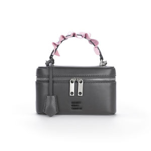 JANDRESS | Commute Friendly Grey Lace Box Handbag and Shoulder Bag