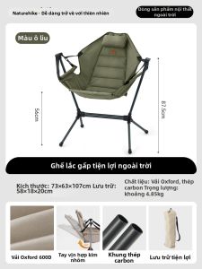 NatureHike | Ghế Cắm Trại Gấp Gọn Dễ Mang theo Ghế Ngả Lưng Nhẹ Cao Cấp Cho Người Lớn Dùng Ngoài Trời Dã Ngoại Câu Cá Du Lịch