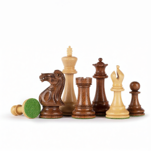 9.5cm Handmade Staunton Chess Pieces