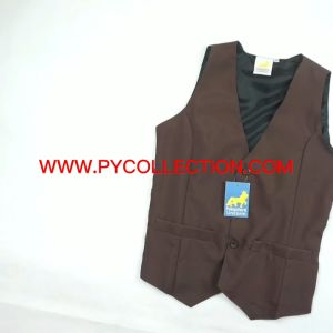 🔸VEST COKLAT PENGAWAS READY STOCK !!! VEST SEKOLAH RENDAH DAN MENENGAH / PV004 - PRESIDENT UNIFORM
