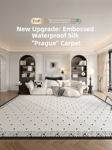 ZHUOYI | Stain Resistant Washable Luxury Diatomite Silk Rug