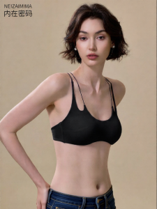 NEIZAIMIMA | Summer Lightweight Breast Gathering Small Chest Narrow Strap No Steel Ring Side Support Anti Sagging Seamless Beauty Back Bra