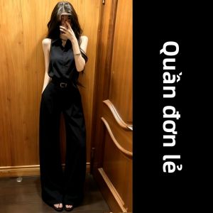 Karrar betsey | Bộ Áo Không T Tay và Quần Cao Waist Mùa Hè Phong Cách Thông Minh