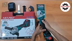 NRT-PRO TG 99 DC Gerinda Cordless 4 Inch Tangan Baterai 20 V Disc Grinder 20V Mesin TG99DC 99DC TG99