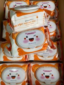Sỉ combo 10 gói khăn ướt baby wipes 650g mùi dịu nhẹ an toàn cho bé ( date:2027)