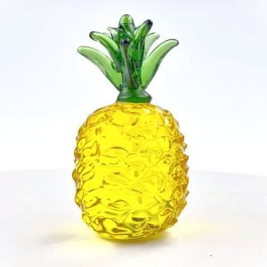 水晶菠萝 旺来黄梨 吉祥好运 子孙旺来 家居摆件 送礼佳品 装饰品 Natural Gold Crystal Wealth Pineapple Money Home Decor Crystal Glass Pineapple Decor Gifts for Good Luck