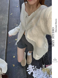 Quần Short Dệt Kim Dày Màu Xám Ôm Sát Cạp Cao Thường Ngày Cho Nữ Quần Ống Rộng Ba Điểm Quần Dài Đến Giữa Bắp Chân