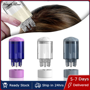 Hengfa Lina เครื่องหนังศีรษะของเหลวทรีตเมนต์ดูแลหนังศีรษะหวีสำหรับหวีผมน้ำมันหอมระเหยหวีนวดศีรษะนำของเหลวใช้น้ำมันเซรั่มการเจริญเติบโตของเส้นผม