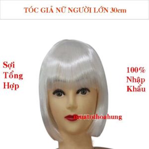 Đẹp Lung Linh Với Tóc Giả Cosplay Nữ Nguyên đầu Ngắn 30cm Nhiều Màu
