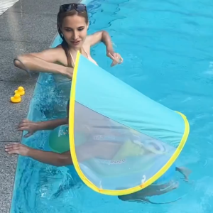 SWIMBOBO Baby Swim Float with Sunshade | Baby Float | Pool Float | UPF 50+ Canopy | Stable Support | S–XL