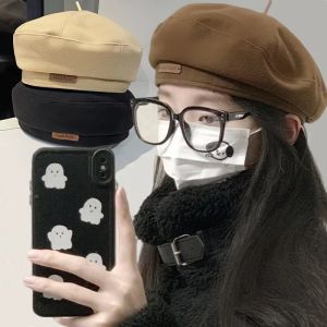 Classic Vintage Berets Hat for Women Fashion Wool Felt Hat Warmer Hat Cap Black Brown French Hats Autumn Winter Outdoor Caps