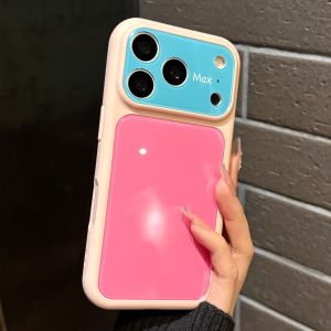 AI Button Phone Case Anti-drop Full Protection Contrast Color