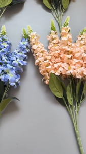 5 Heads Artificial Hyacinth Flowers 57CM Everlasting Faux Flowers for Home Weddings & Gifts