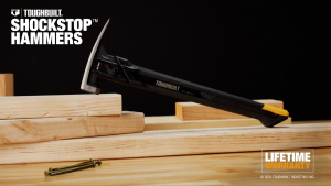 TOUGHBUILT 20/24 oz. ShockStop Steel Rip Hammer - Milled Face - TB-H1-1SBR-S20X / TB-H1-1SBR-S24X
