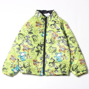Non-Running Cotton Autumn and Winter Original Single Boys and Girls Cotton-Padded Clothes Princess 2-10 Years Old Puffer Jacket Childrens Stand Collar Cotton-Padded Jacket Cartoon