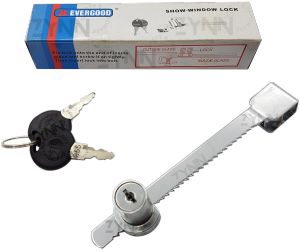 [SG STOCK] GLASS LOCK With 2 Keys Showcase Display Cabinet Sliding Window Security Safety Rack Locker