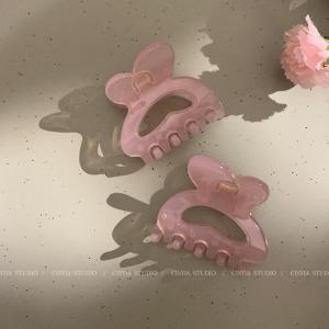 Elegant Butterfly Hair Clip Acrylic Womens Side Hair Accessories Simple Fashion Small Butterfly Clip Fresh out Korean Style