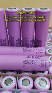 Pin 18650 Samsung 35E dung lượng 3100mAh - 3.7V xả 20A Tặng thêm viên tháo khối