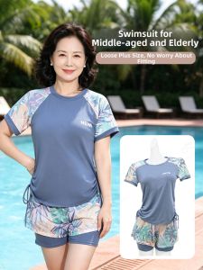 DTHN | Đồ Tắm Dành Cho Mẹ Trung Niên Đáy Cao Che Khuyết Điểm