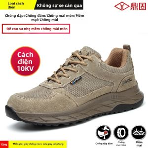 DINGGU | Giày Bảo Hộ Mùa Đông Nhẹ Thoáng Khí Chống Thủng Cách Điện