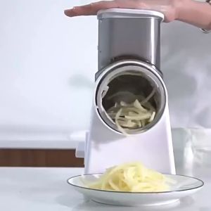 Mandoline Slicer Turn Multi Food All Purpose Safe Easy Efficient Fast Rotation Rotary