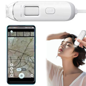 Máy Phân Tích Da Bằng Kính Hiển Vi Điện Tử Chuyên Nghiệp Kính Hiển Vi Kỹ Thuật Số Máy Phóng Đại Lỗ Chân Lông USB HD Camera Da Đầu Phát Hiện Chăm Sóc Da Mặt