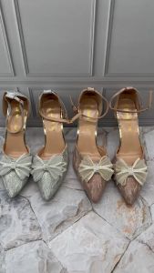 WYN Sepatu Heels Ribbon Fashion Korea H5062