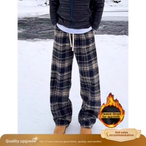 OUMULONG | Fleece Lined Thicker Mens Pants