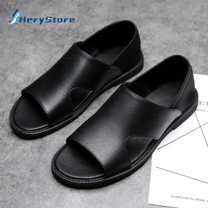 Hery Genuine Leather Men Sandals: Comfort & Style