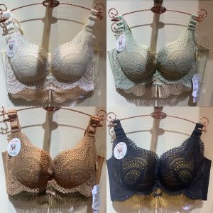 Tagkita เสื้อชั้นในไร้โครงทรง U ทรงบรา 3/4 ผ้าไนลอน คอวี ขอบลูกไม้ ด้านนอกผ้าโมดอล ด้านในผ้าไนลอน ด้านบนผ้าฝ้าย