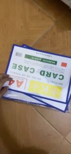 Tập 50 chiếc Card Case A4 Rất Tiện Lợi treo tài liệuDùng để kẹp và treo tài liệu bằng Vòng Inox Card ring