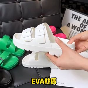 2024 New Vietnam Slippers Women Summer 5cm High Heels Buckle Everything Fashion Academy Korean Belt Buckle Muffin with Sandals Tide Walking Shoes Footwear