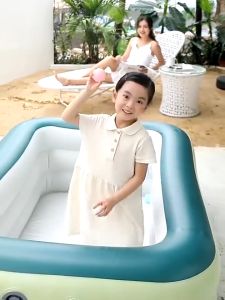 Kolam Renang Anak dan Bayi jumbo Tiup Karet Besar Family Inflatable Swimming Pool Luar Ruangan  / Kolam Renang Anak Jumbo 3 Rings Kolam Renang Keluarga Tiup Besar Family Inflatable Swimming Pool Luar Ruangan /Kolam dewasa raksasa / Bahan karet tebal
