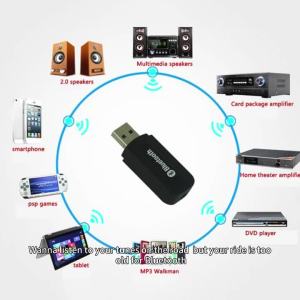 xiede | Bộ Chuyển Đổi USB Bluetooth 5.0 Không Dây Bộ Thu Nhạc Âm Thanh Nổi Mini Dành Cho Điện Thoại Thông Minh Bộ Phát Trực Tuyến Âm Thanh Trên Ô Tô