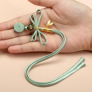 Handwoven Butterfly Tassel Button Accessories for Cheongsam Floral Tray Incense Button New Chinese Style Hanfu Sewing DIY Materials