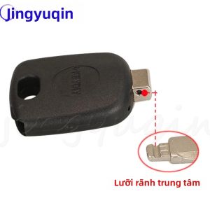 Jingyuqin Universal Transponder Vỏ Chìa Khóa Xe Hơi KD/VVDI Blade Có Ngăn Đựng Chip 1/10/50/100 Chiếc KeyDIY Vỏ Chìa Khóa Xe Fob Thay Thế Chất Liệu ABS