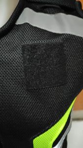 Rompi Security Dan Rompi Satpam Bahan Double Mesh Model Hitam Garis Hijau Terbaru