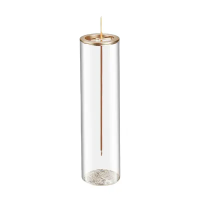Modern Glass Incense Burner Anti-Ash Flying Incense Holder with Removable Glass Ash Catcher for Home Decor Yoga Meditation
