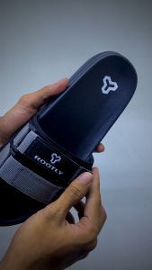 Rootly - Sandal Pria Slide Velcro Webing Abu Staylist