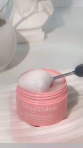 GLAD2GLOW Pomegranate 5% Niacinamide Brightening Moisturizer 30g – Even Skin Tone Reduce Dark Spots Hydrate & Glow