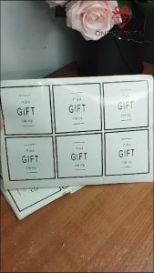 Stiker Cake The Gift - Stiker Kue Ultah LL025