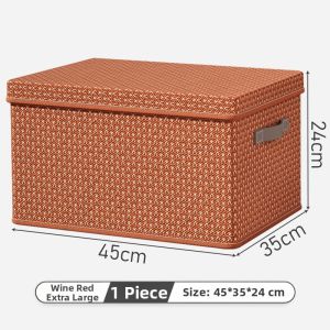 Clothing Quilt Storage Box Foldable Lidded PP Board